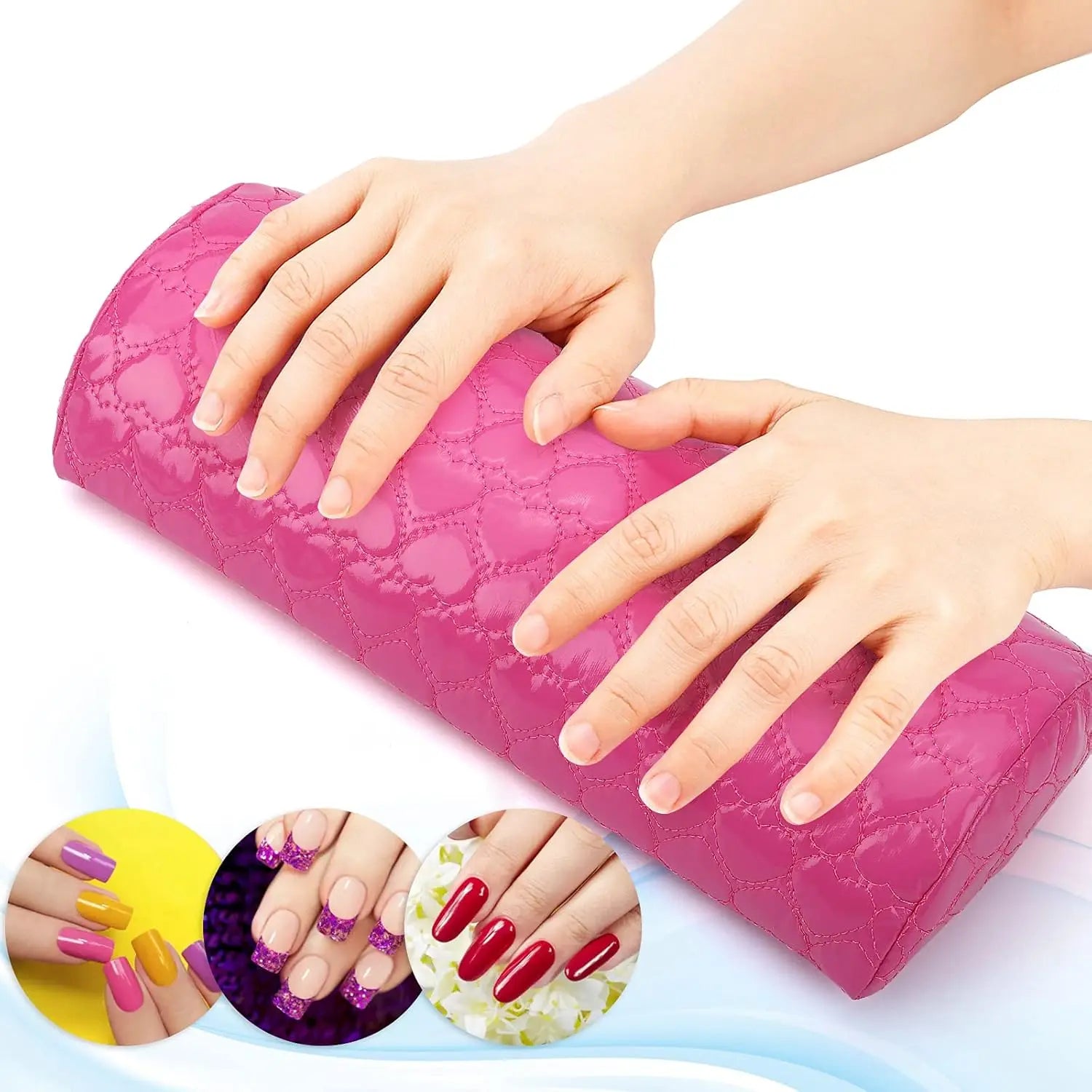 Nail Pillow Hand Rest for Nails Washable PU Leather Nail Armrest Detachable Manicure Hand Pillow Cushion Nail Art Accessories To Oasis Select
