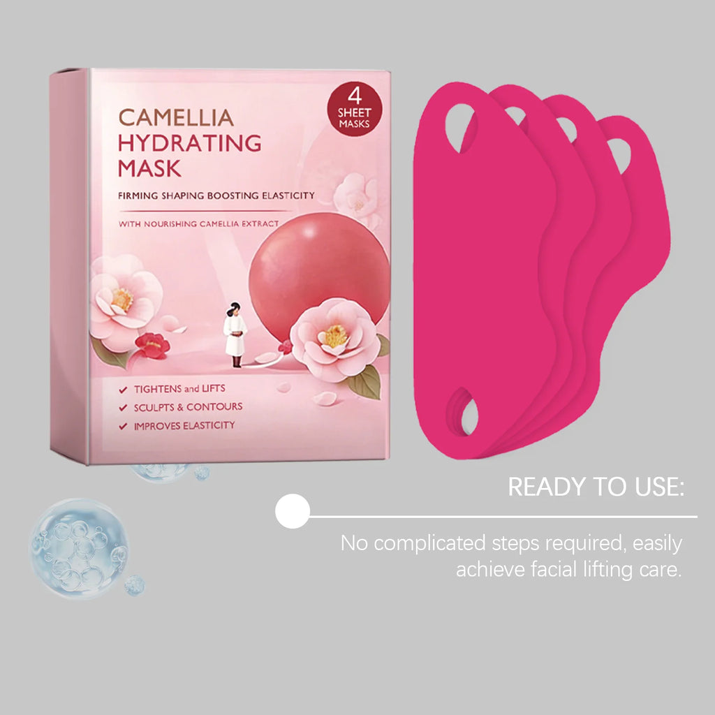V-Line Double Chin Lifting Mask – Firming & Slimming (4pc) Chin Firming Mask Oasis Select