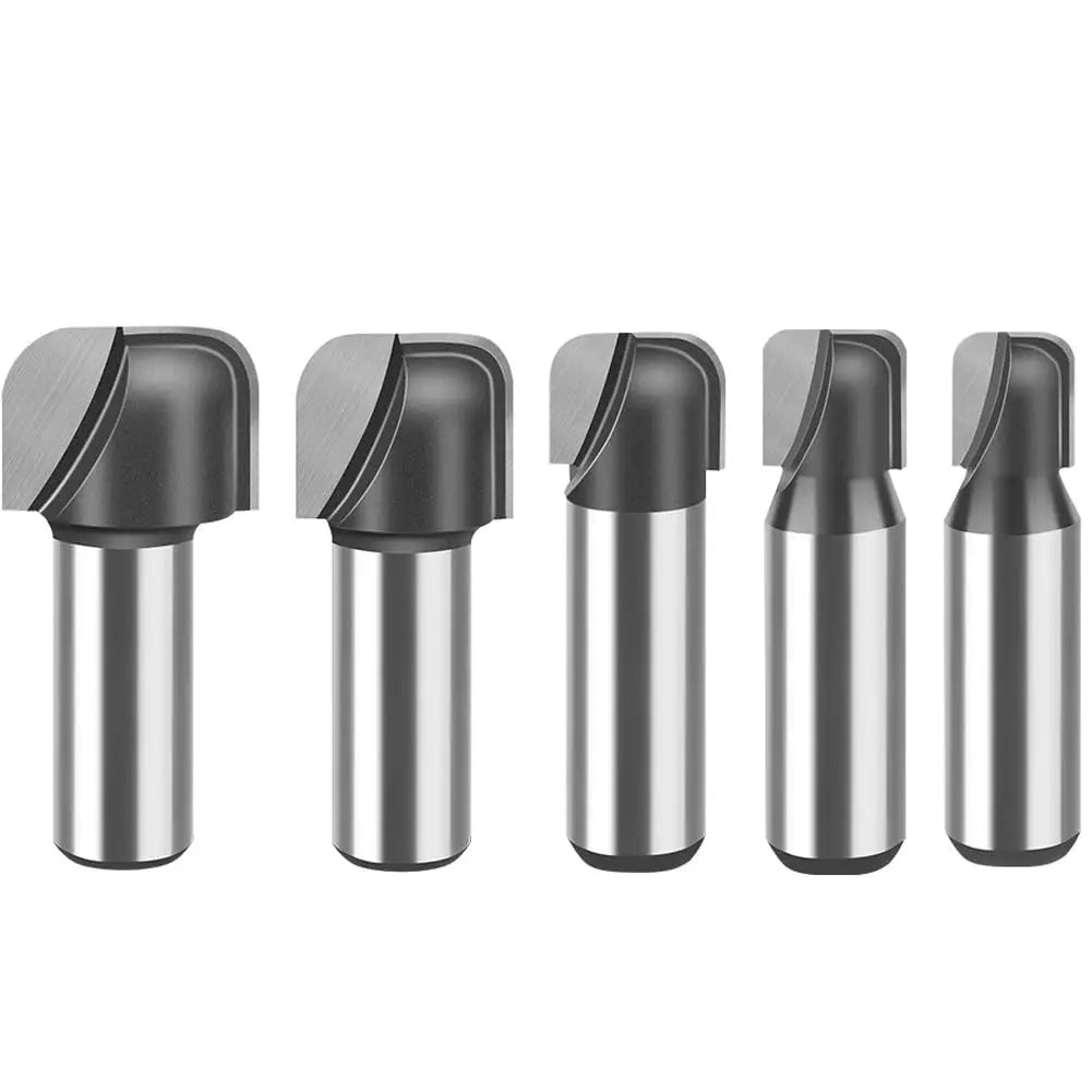 Grooving Curved Line Molding Double Arc Round Bottom Wood Router Bit 1/2 Inch Shank Milling Cutter For Trimmer Engraving Machine Oasis Select 1 SET