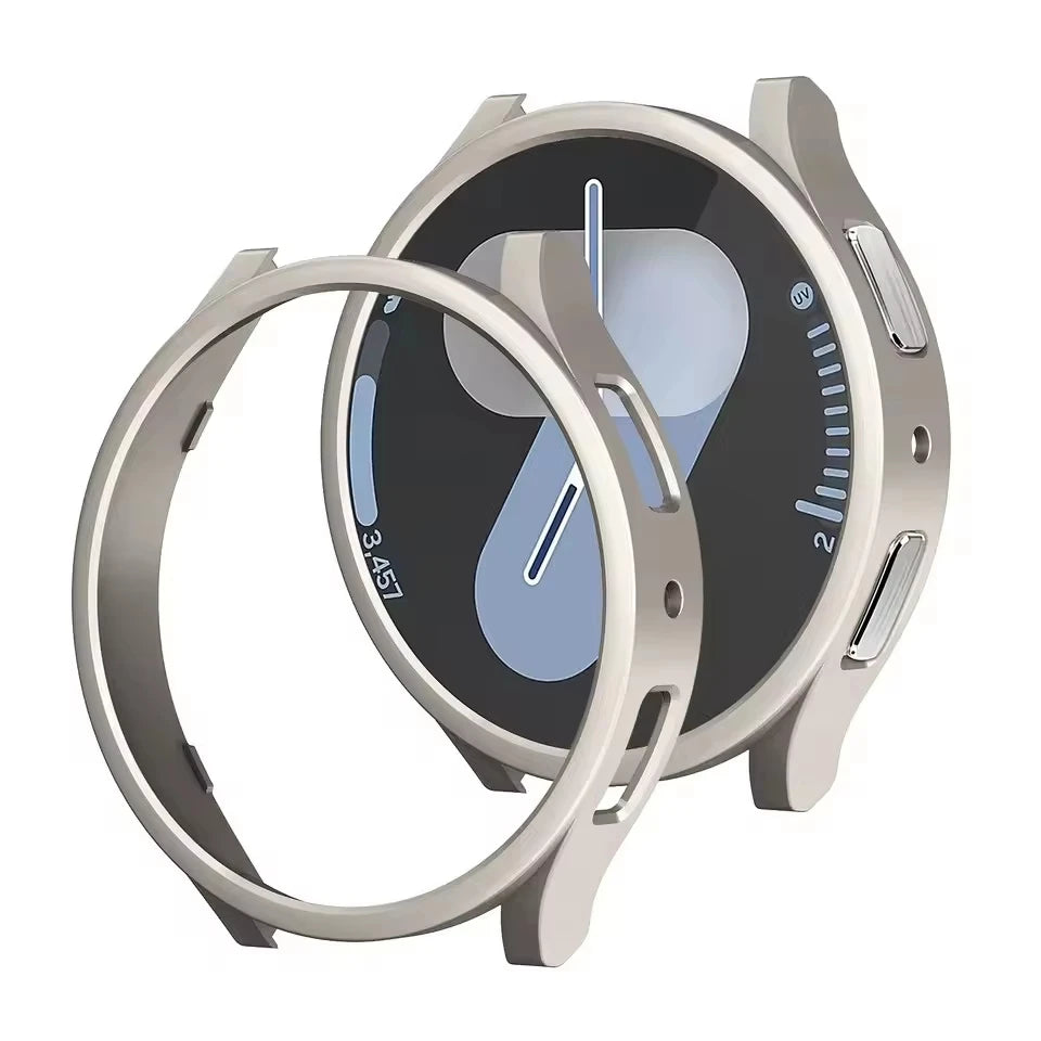 PC Case for Samsung Galaxy Watch 7 40mm 44mm Hollow Bumper Smartwatch Case Oasis Select Titanium Galaxy Watch 7 40mm