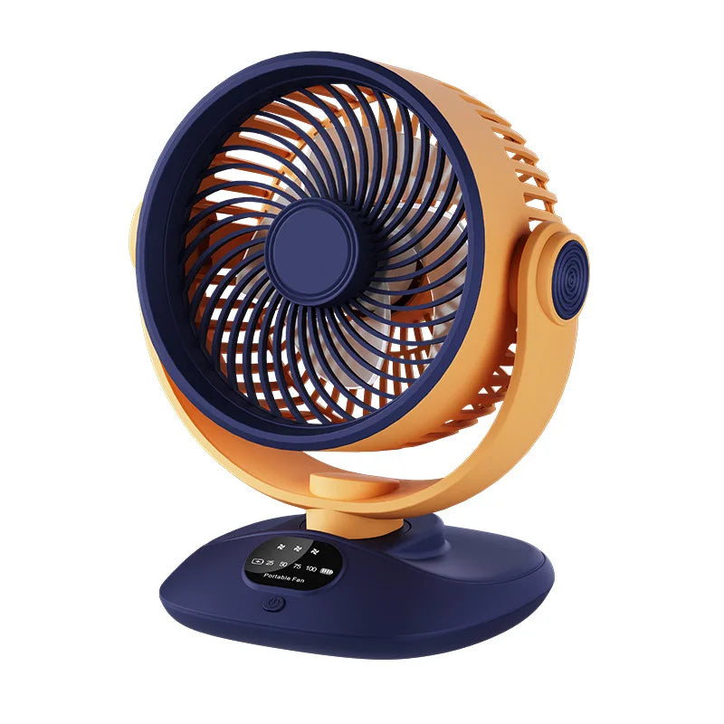 USB Rechargeable Desktop Fan – Portable Oscillating Desk Fan