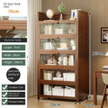 Bookshelf, bookcase, dust-proof floor-standing storage rack, household children and students storage rack with doors Oasis Select six floors 70