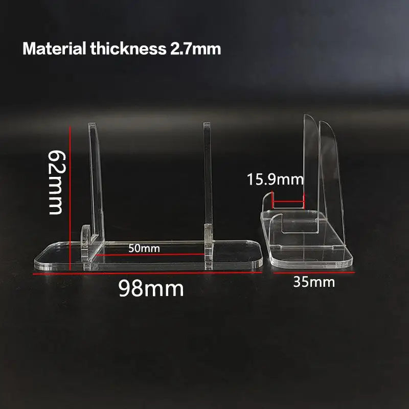 2-Pack Clear Acrylic Photocard Display Stand | Desk Decor