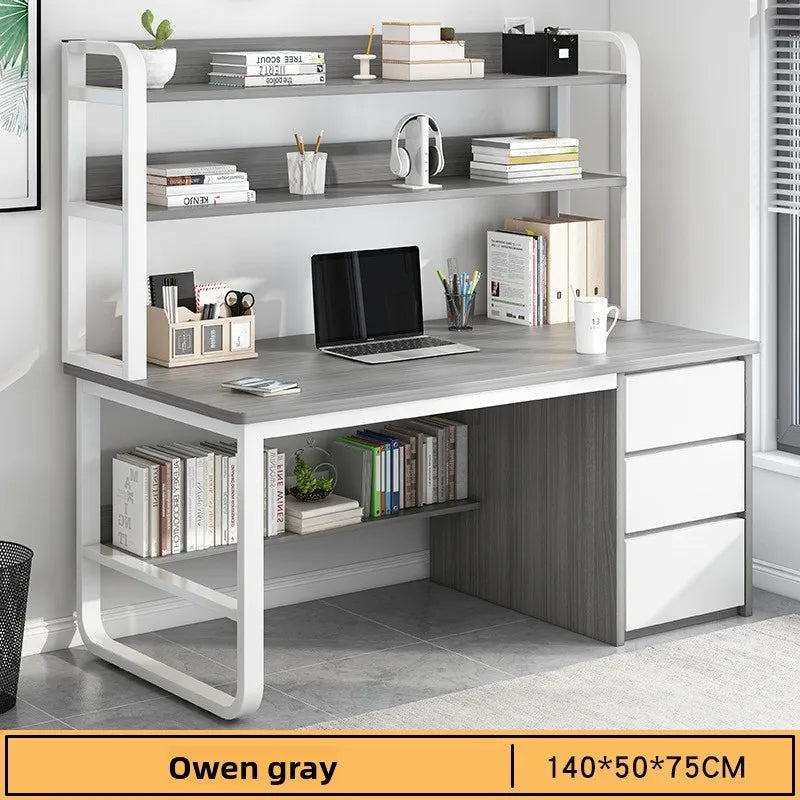 Desk Desktop Computer Simple Home Student Bedroom Bookshelf