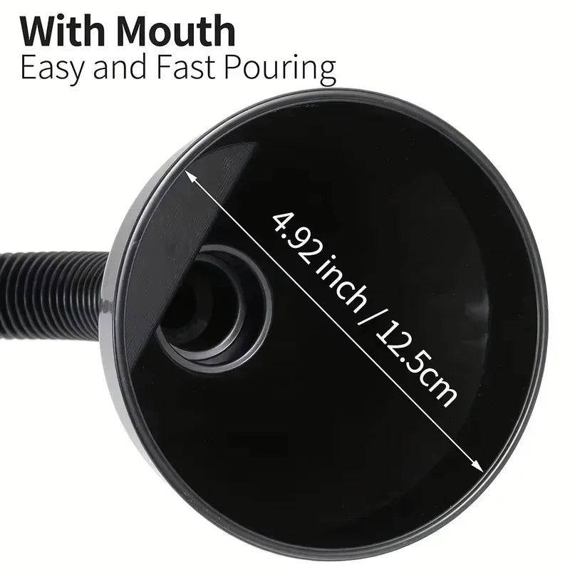 1 Pc Multi Functional Flexible Automotive Fuel Funnel: Spill-Proof Refueling & Oil Changing Tool with Wide Mouth & Handle Oasis Select