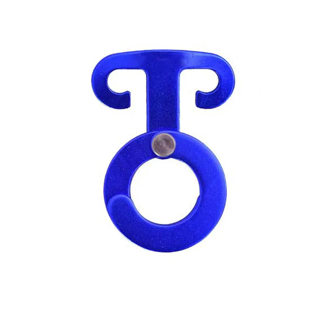 Aluminum Alloy Tent Wind Rope Self-Locking Buckle Adjustable O-shaped Claw Buckle Camping automatic Hook Oasis Select Blue 1 Piece