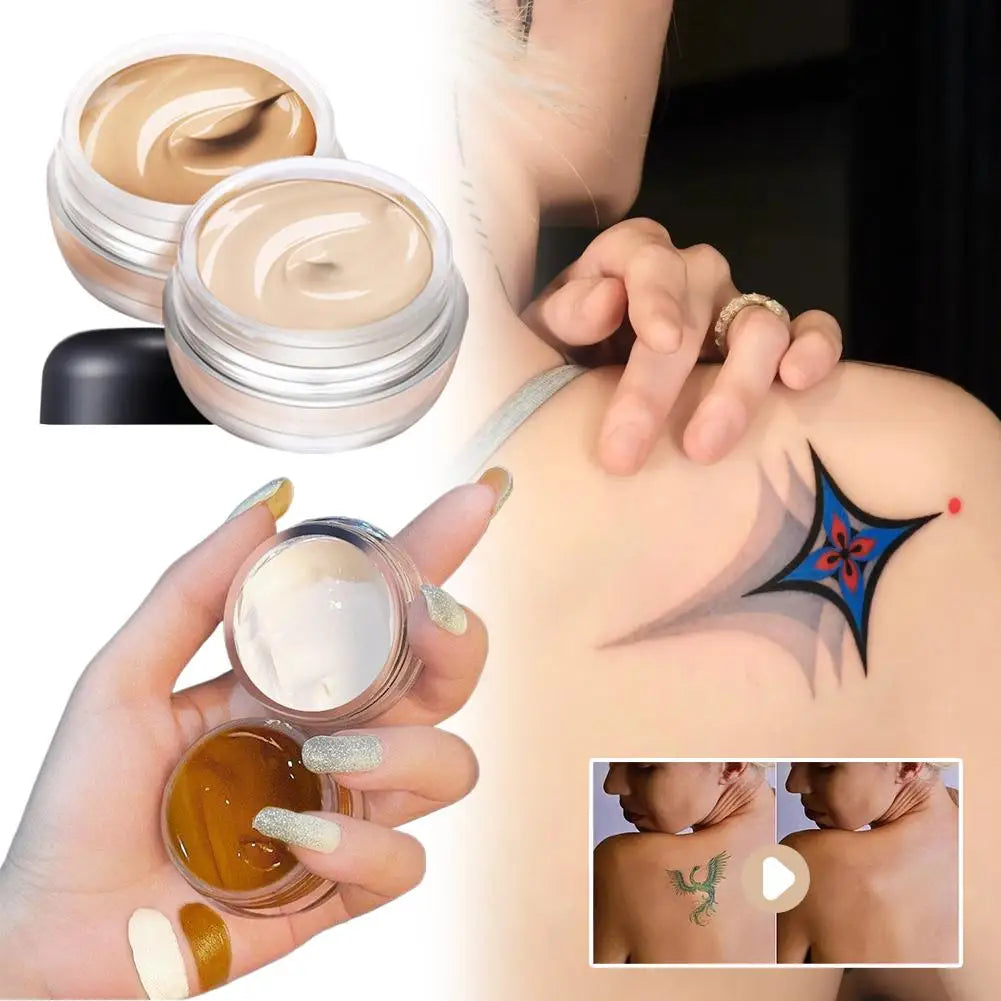 Double Color Tattoo Concealer Birthmark Scar Lasting Concealer waterproof and sweat-proof to cover Tattoo Concealer Oasis Select
