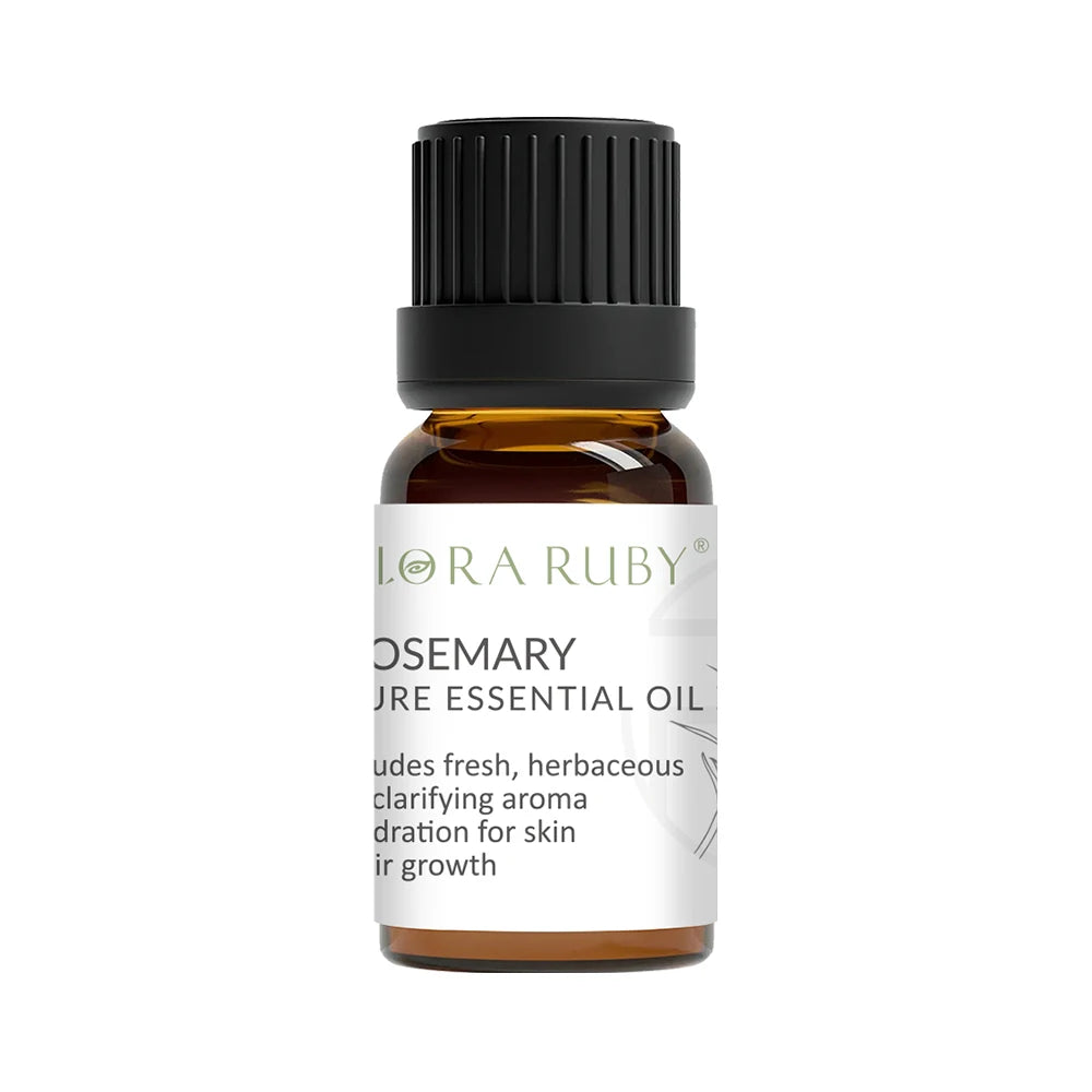 10ml Pure Natural Plant Essential Oil Lavender Jasmine Eucalyptus Rosemary， For Diffuser，Humidifier，Candle Making Oasis Select ROSEMARY 10ml