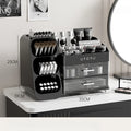 Cosmetics Storage Box Home Dressing Table High-end Large Multi-functional Compartmentalized Storage Rack Pratical New Arrival Oasis Select Black