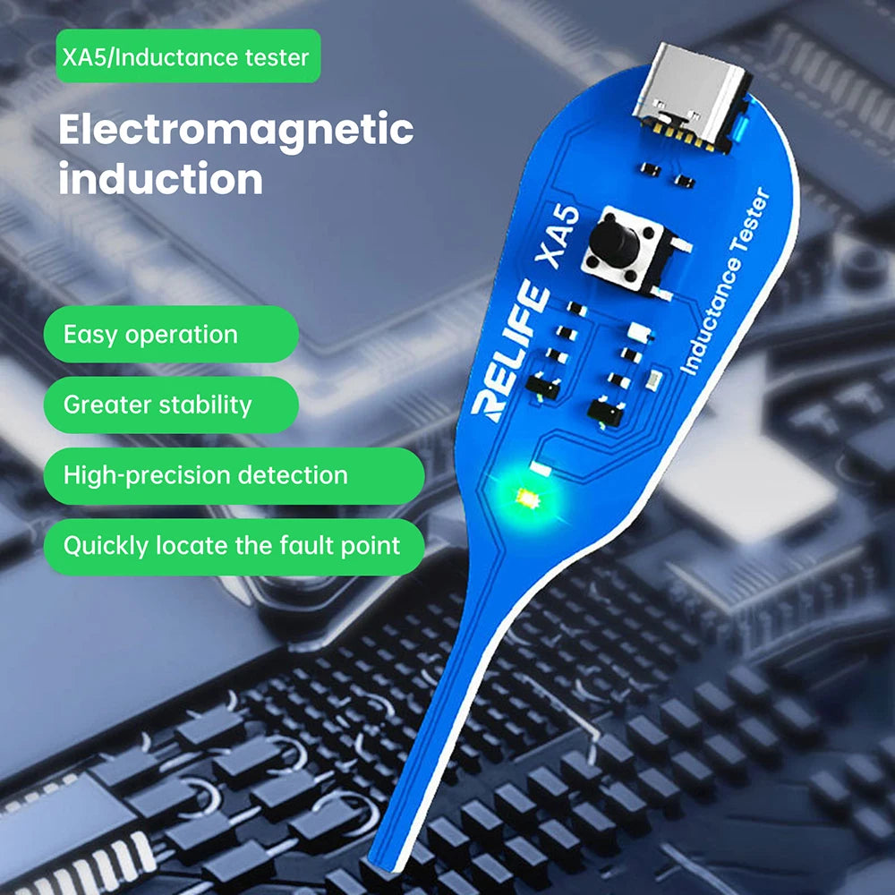 XA5 Motherboard Coil Tester for PC Repair Electromagnetic Induction Quick Fault Check Coil Tester Inductor Detector Tools Oasis Select Default Title