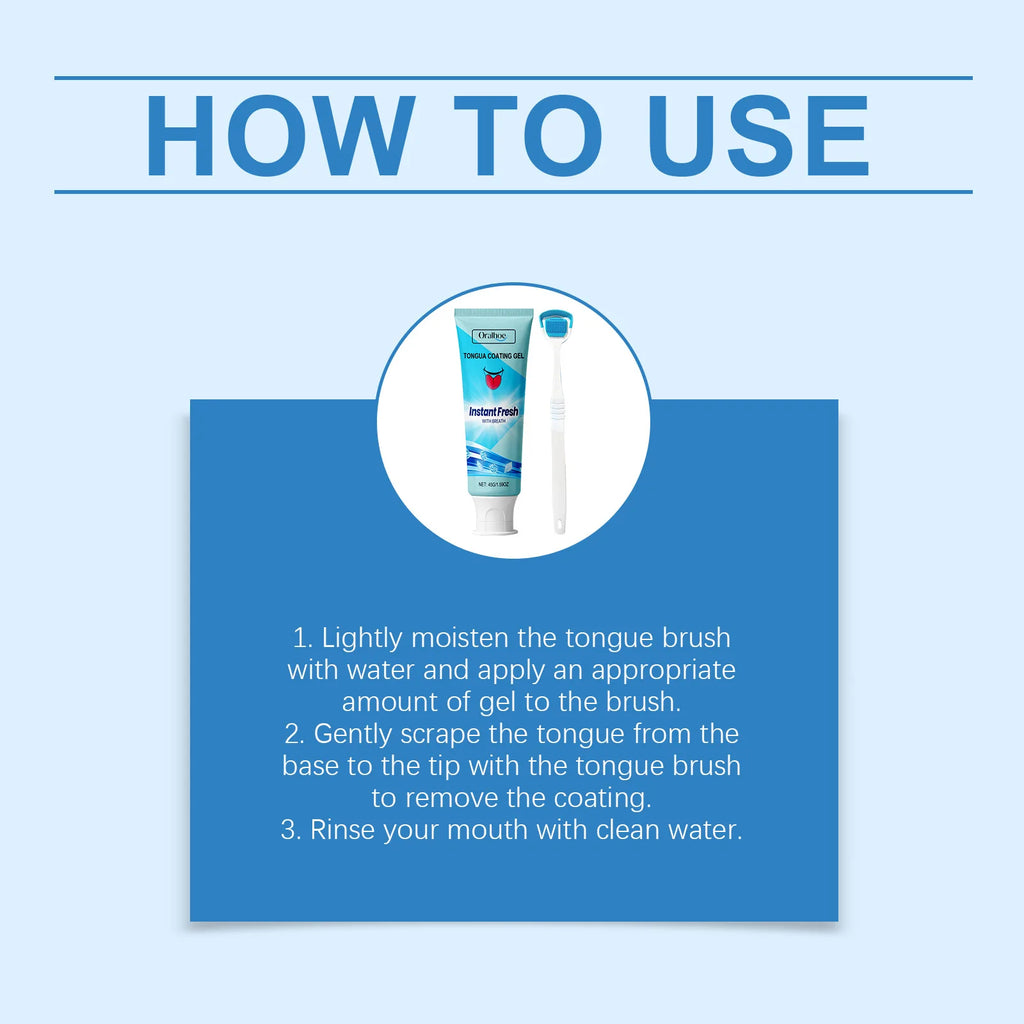 ORALHOE Tongue Cleaning Gel – Fresh Breath Oral Care 45g