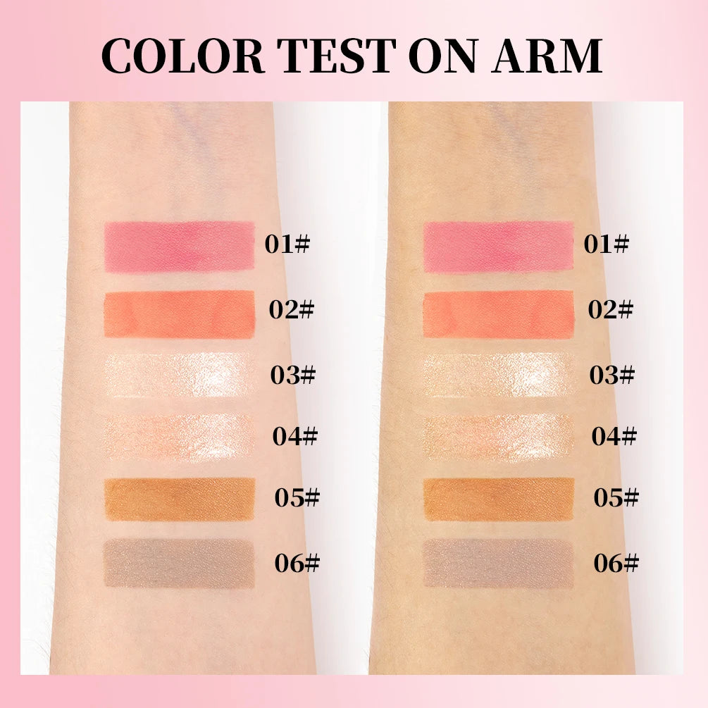 QiBest Liquid Blush Highlighter & Contour Stick – 6 Shades