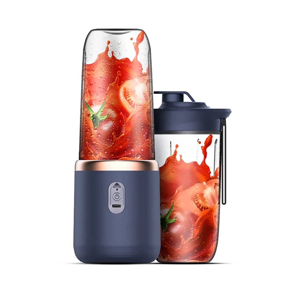 FLAREMORE 6-Blade Portable USB Juicer Blender Cup | 400ml Travel