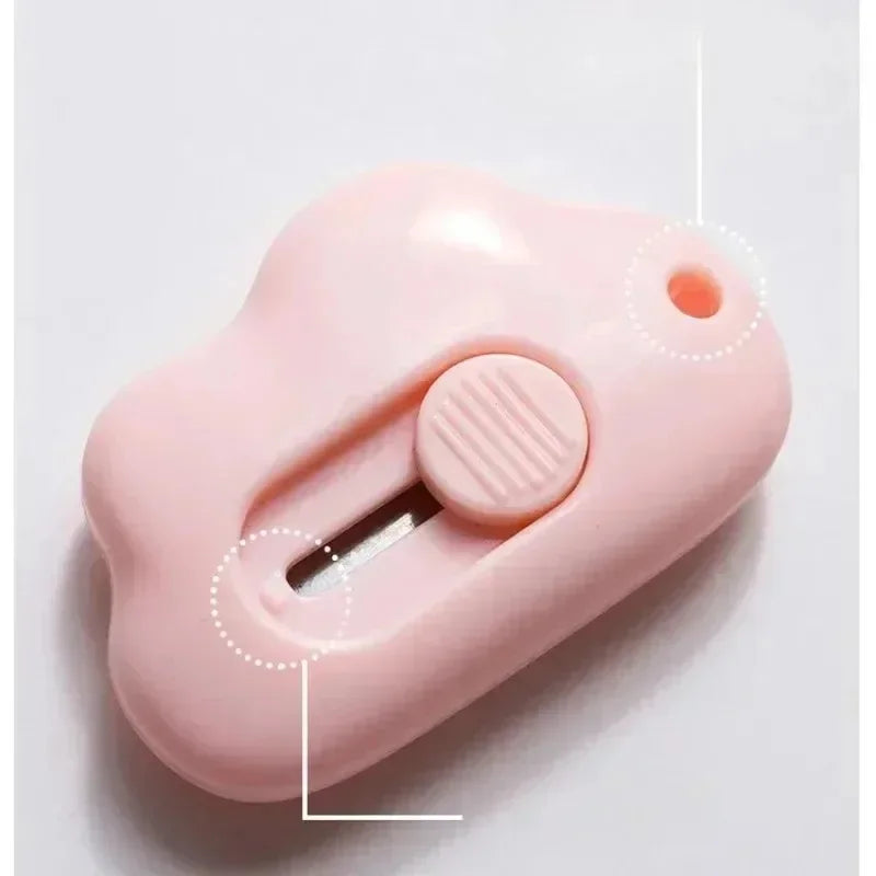 Cute Rabbit Cloud Color Mini Portable Practical Knife Paper Cutting Machine Paper Cutting Machine Razor Blade Office Stationery Oasis Select
