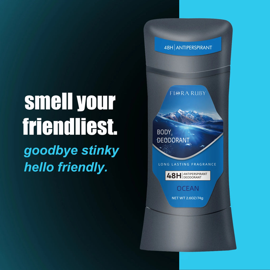 Men Full Body Deodorant Cream 72 Hours Long-Lasting Odor Control Removing Odor Protection Ocean Fragrance Men's Sports Deodorant Oasis Select