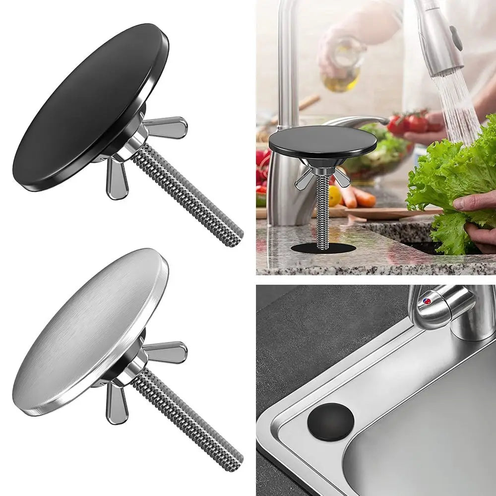 Kitchen Accessories Stainless Steel Metal Water Stopper Drainage Seal Faucet Hole Cover Sink Hole Cover Tap Hole Plug Sink Plug Oasis Select