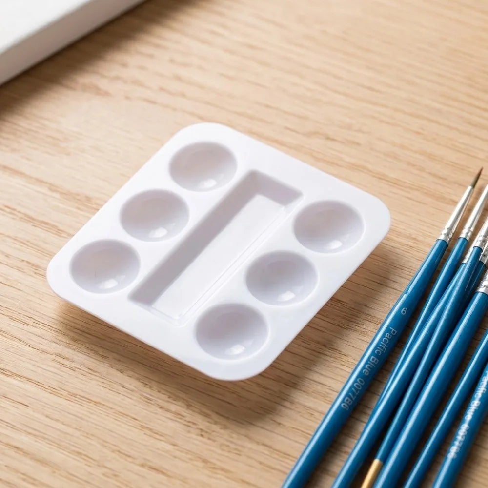 30Pcs Square Watercolor Palette Disposable Stackable Ink Tray Hard Multifunctional Tattoo Pigment Holder Art Painting Oasis Select
