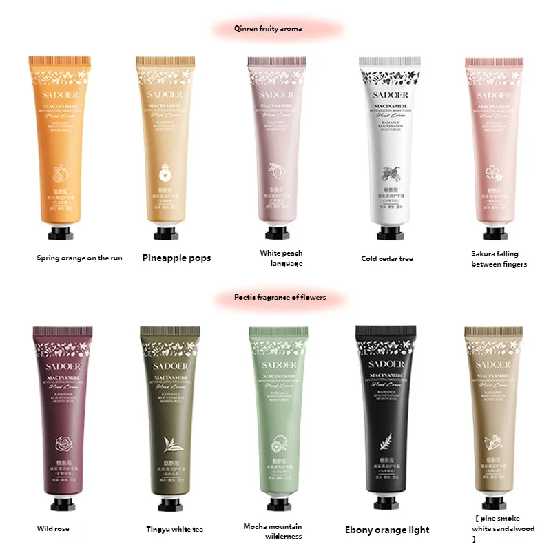 10pcs Floral & Fruity Hand Cream Set - Moisturizing Nourishing Anti-Chap Repairing Hand Care Skincare Beauty Pack Oasis Select