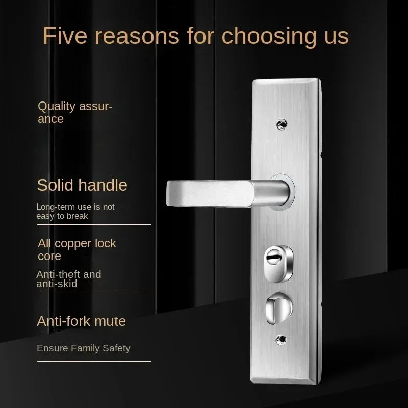 Anti-theft Door Lock Universal Household Entrance Door Handle Handle Door Lock Set Lock Body King Accessories Oasis Select