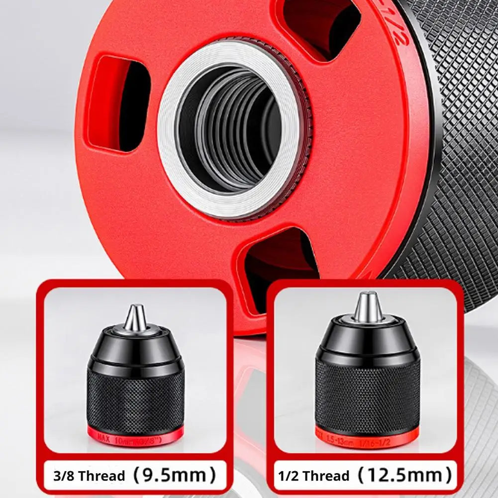 Keyless Ratchet Self-Locking Drill Chuck – 3-Jaw High Grip