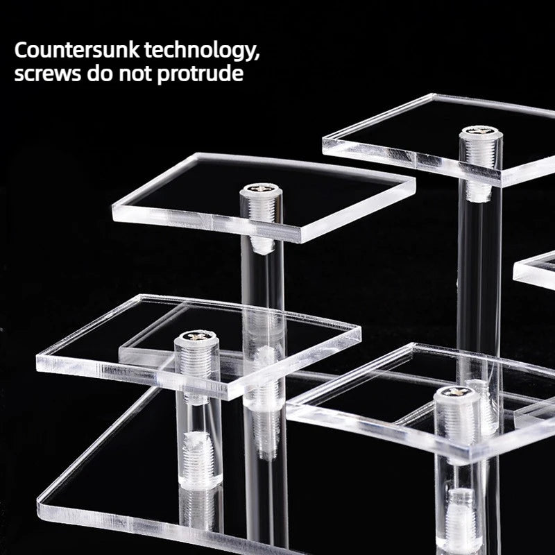 Acrylic Tiered Display Shelf for Figurines, Anime & Blind Boxes