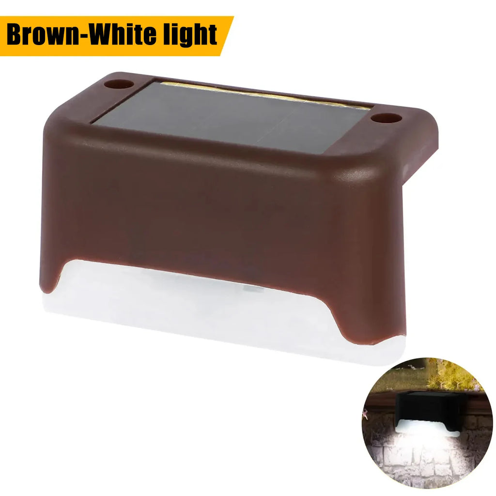 Solar LED Step Lights – Waterproof Outdoor Stair & Path Lamp