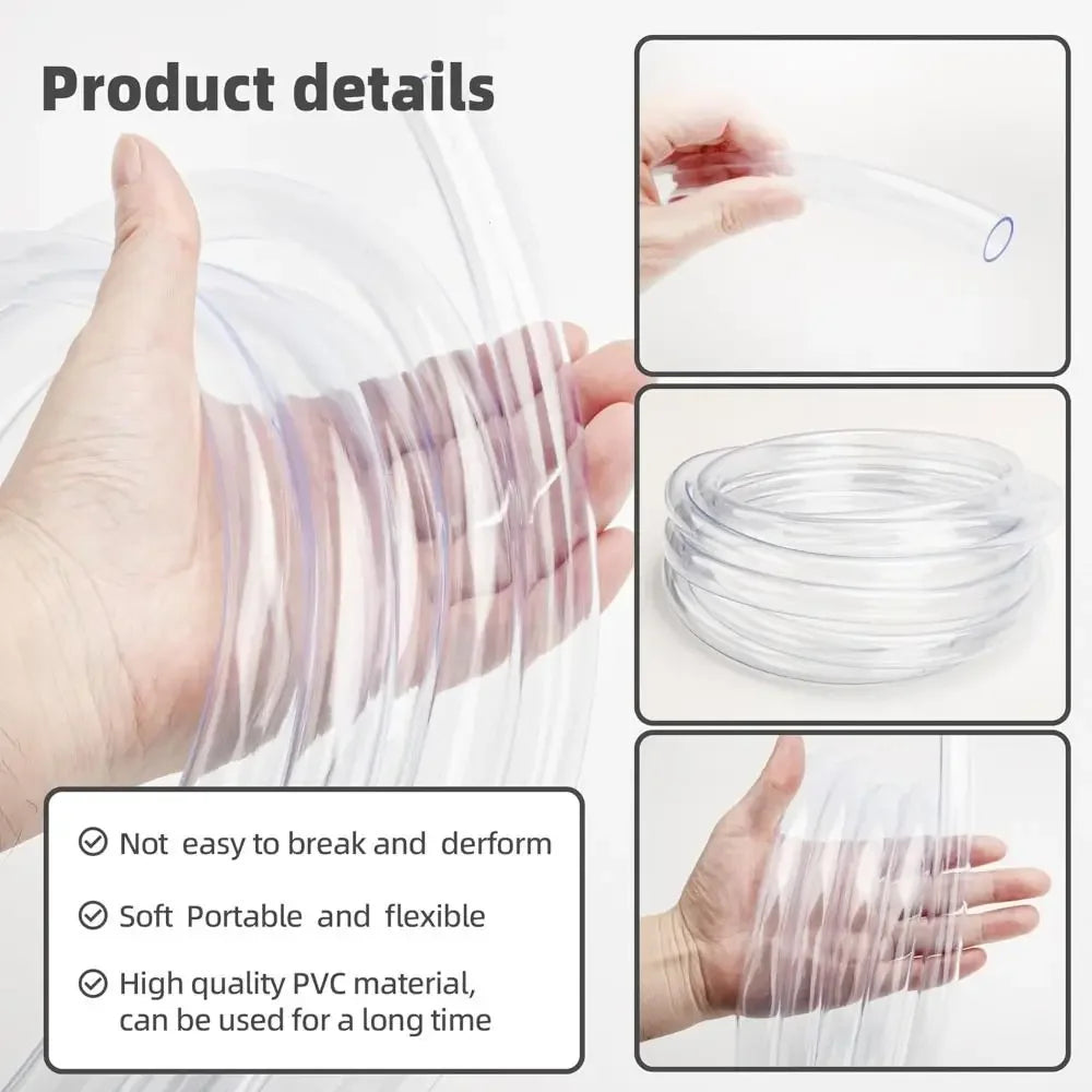 3/6/10 Ft Air Conditioner Drain Hose Leakproof Portable AC Drain Pipe Replacement with Hose Connector and Clamp Extension Pipe Oasis Select