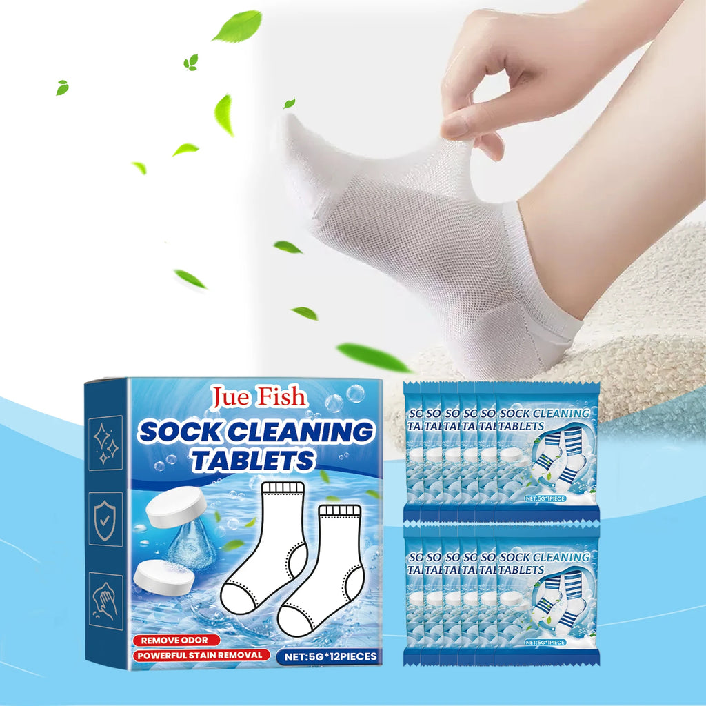 Jue Fish Sock Cleaning Effervescent Tablets Gently Clean Stubborn Stains And Stains Clean Fragrance White Sock Cleaning Tablets Oasis Select
