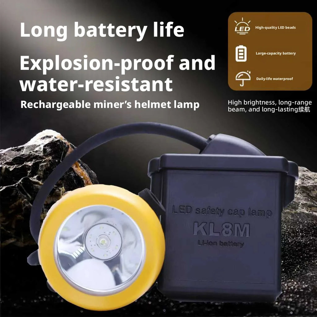 SHINEKNOT LED Headlamp – Waterproof Rechargeable Mining Light