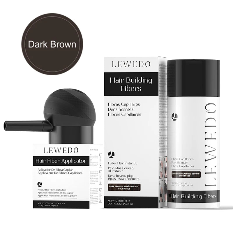 LEWEDO Keratin Hair Building Fibers Kit & Applicator – 25g