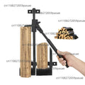 Manual Wall-Mounted Wood Splitter – Stainless Steel Firewood