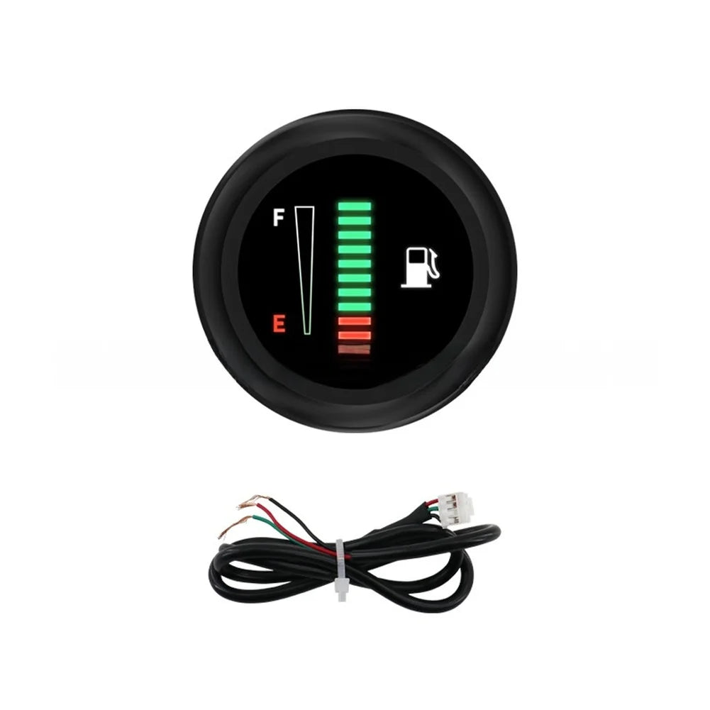 Fuel Level Gauge Kit with LED Display for Real Monitoring on 12V 24V Cars Trucks SUVs Vans and Off Road Dashboards Oasis Select