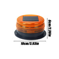 Solar Power LED Magnetic Warning Light for Car Tractor Truck Strobe Beacon Amber PoliceLamp Emergency Signal Night Sensor Oasis Select Yellow