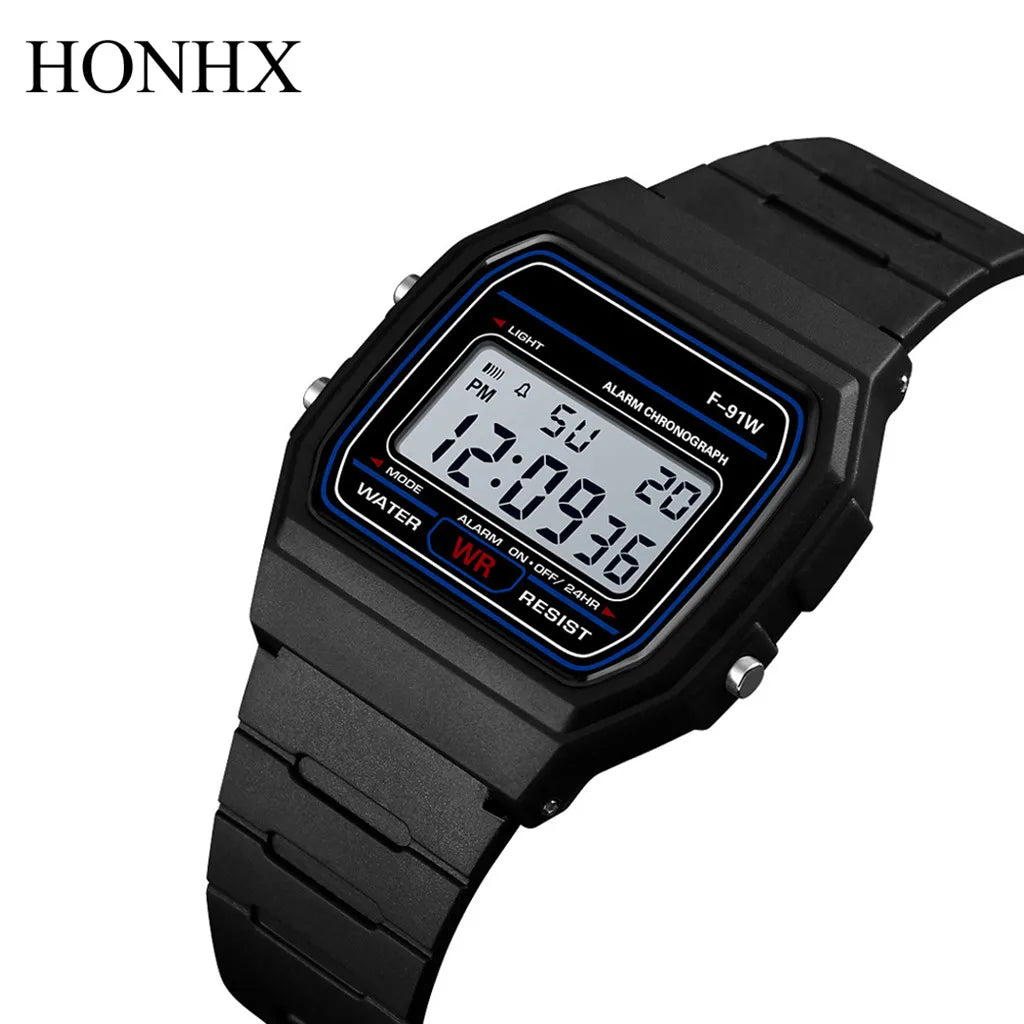 Luxury Men Analog Digital Military Armys Sport LED Waterproof Wrist Watch Oasis Select Black