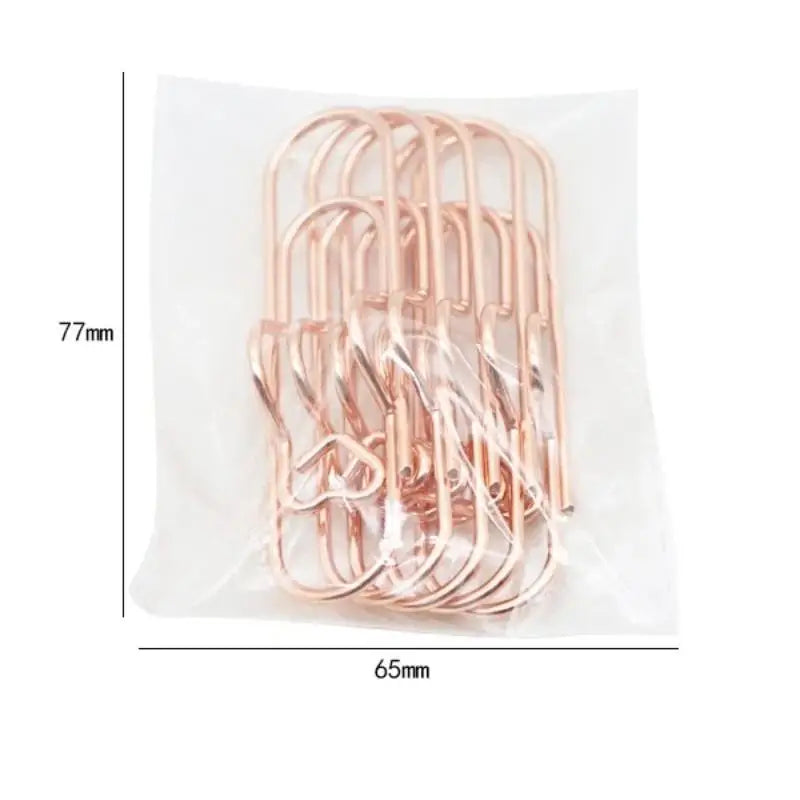 5Pcs Multi-functional Pen Clips, Heart Shaped Paper Clip Pen Holders Notebook Fastener Accessories Fixed Pen Clips Oasis Select Rose Gold