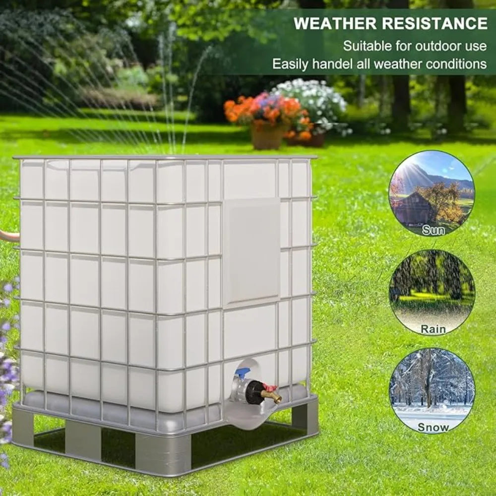 1PCS DIY Accessories Durable Ibc Tank Fittings S60X6 Coarse Threaded Cap 60Mm Female Thread To 1/2 " 3/4" 1 " Adapter Connector Oasis Select