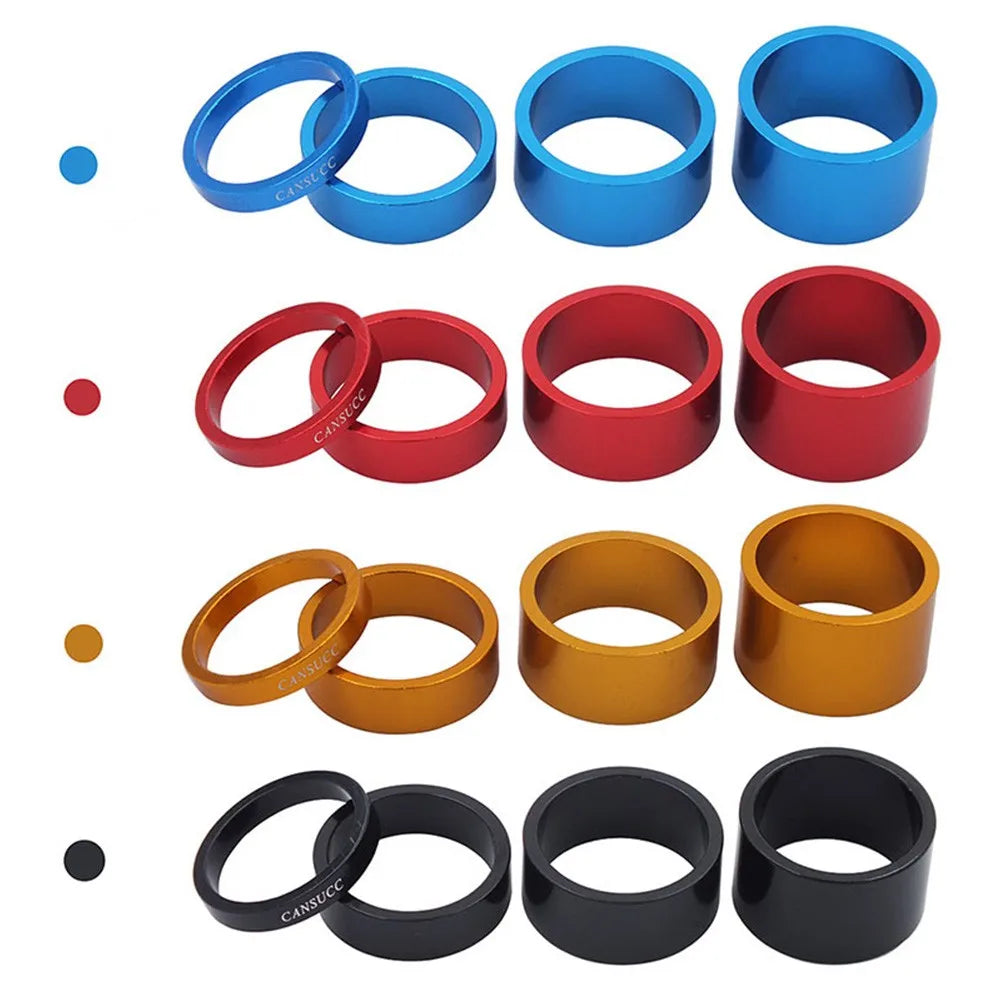 Fork Headset Spacer Front Headset Spacer Stem 1 Set Aluminum Alloy Bicycle Bike Black/Red/Blue/Silver/Gold 34mm Oasis Select
