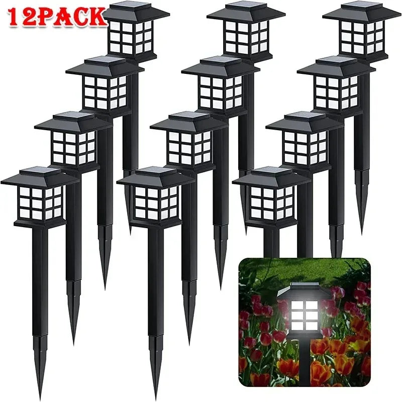 Solar LED Pathway Lights Outdoor IP65 Waterproof Garden Stake