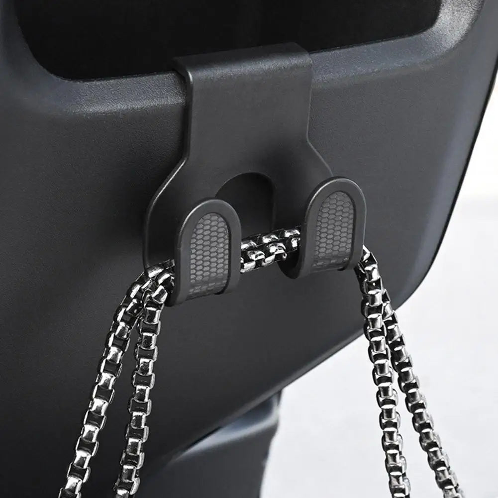 Motorcycle Helmet Hook – Snap-On Double Hanger for E-Bikes
