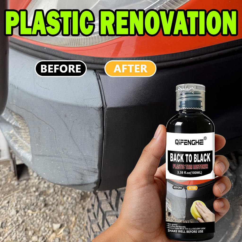 Black Trim Restorer – Waterproof Dye-Infused Car Plastic Restorer