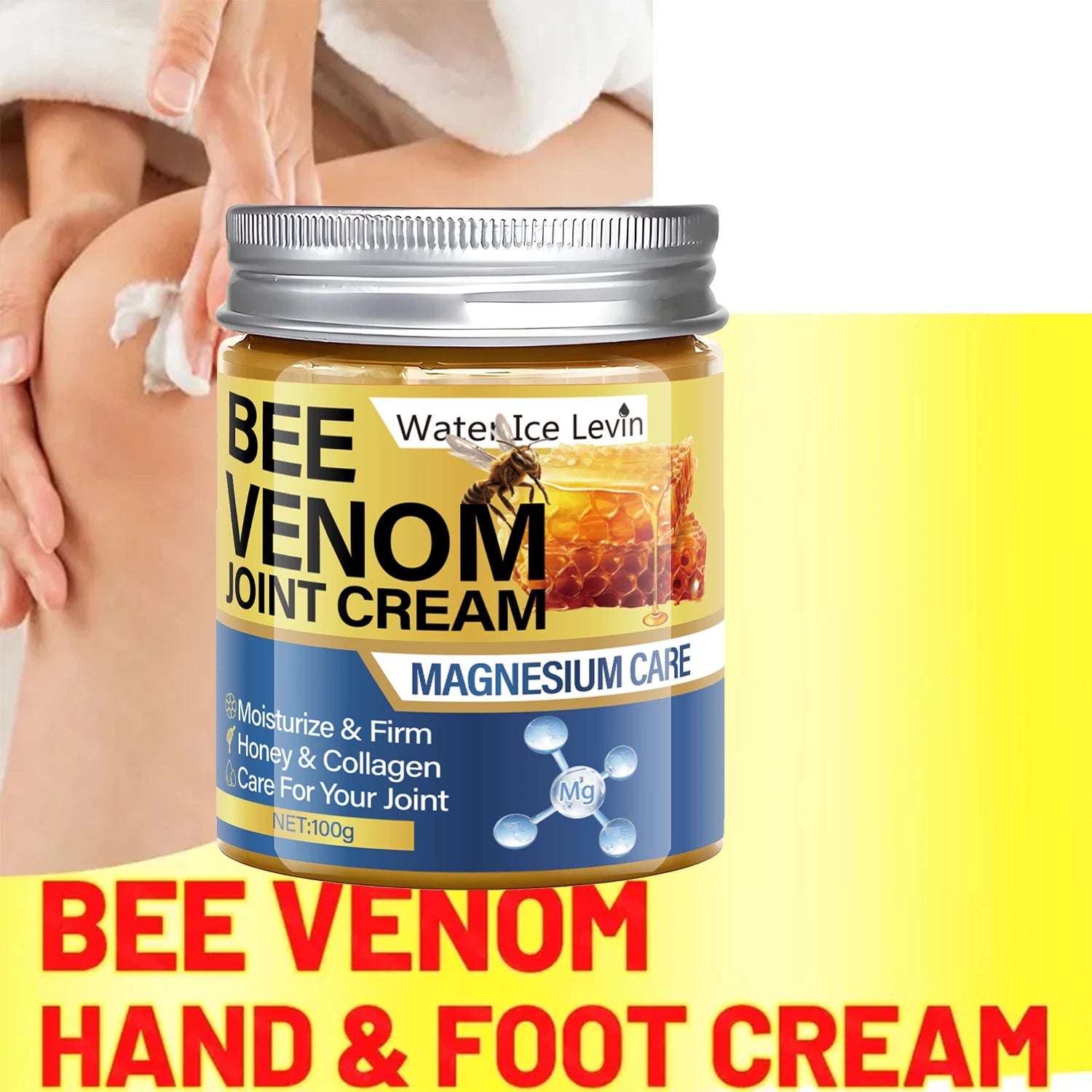 Bee Venom Joint Cream – Magnesium & Honey | Firms & Moisturizes Joint Body Cream Oasis Select