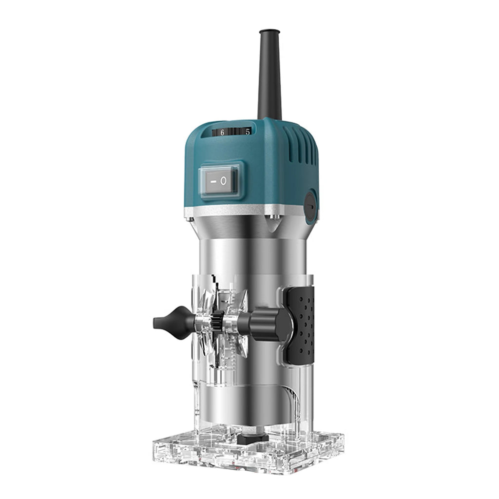 Compact Palm Wood Router Tool Electric Hand Trimmer with 6 Variable Speeds Woodworking Joiner Cutting Palmming Tool 30000RPM 800 Oasis Select