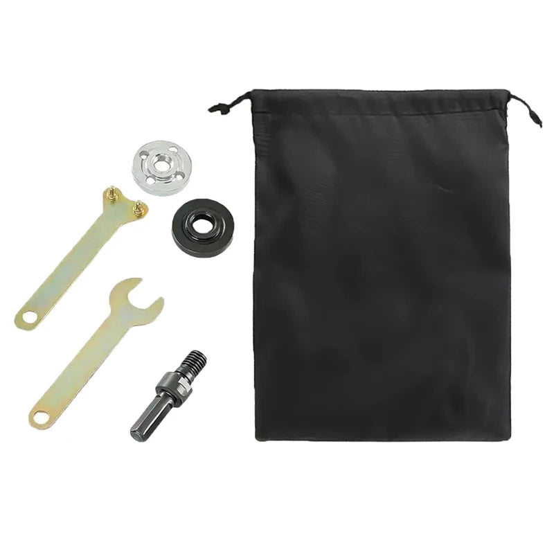10mm Drill Conversion Shaft Electric Drill to Angle Grinder Adapter for Cutting Discs Polishing Wheels Metal Wood Working Tool Oasis Select Combo-A 6pcs