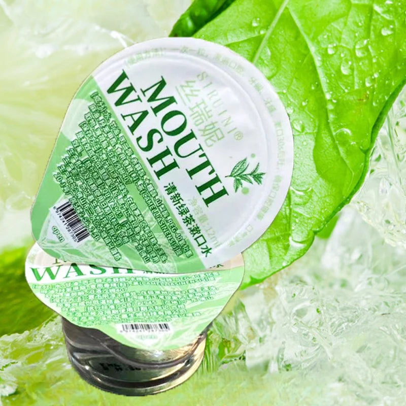DR.DAVEY Disposable Mouthwash Jelly Cups – Green Tea & Mint 10pk