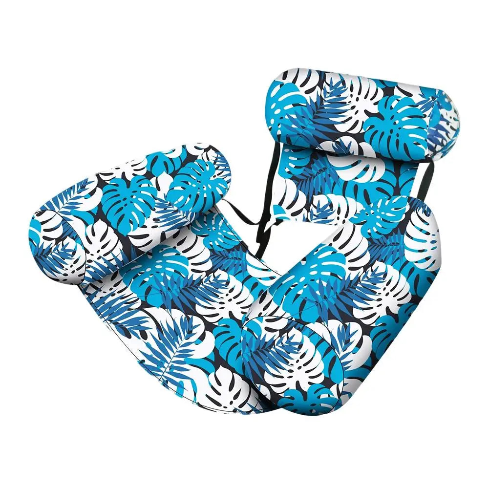 Portable Foldable Inflatable Water Hammock, Comfortable Pool Lounge Chair, Heavy-Duty Floating Recliner Bed for Adults Swimming Oasis Select 01