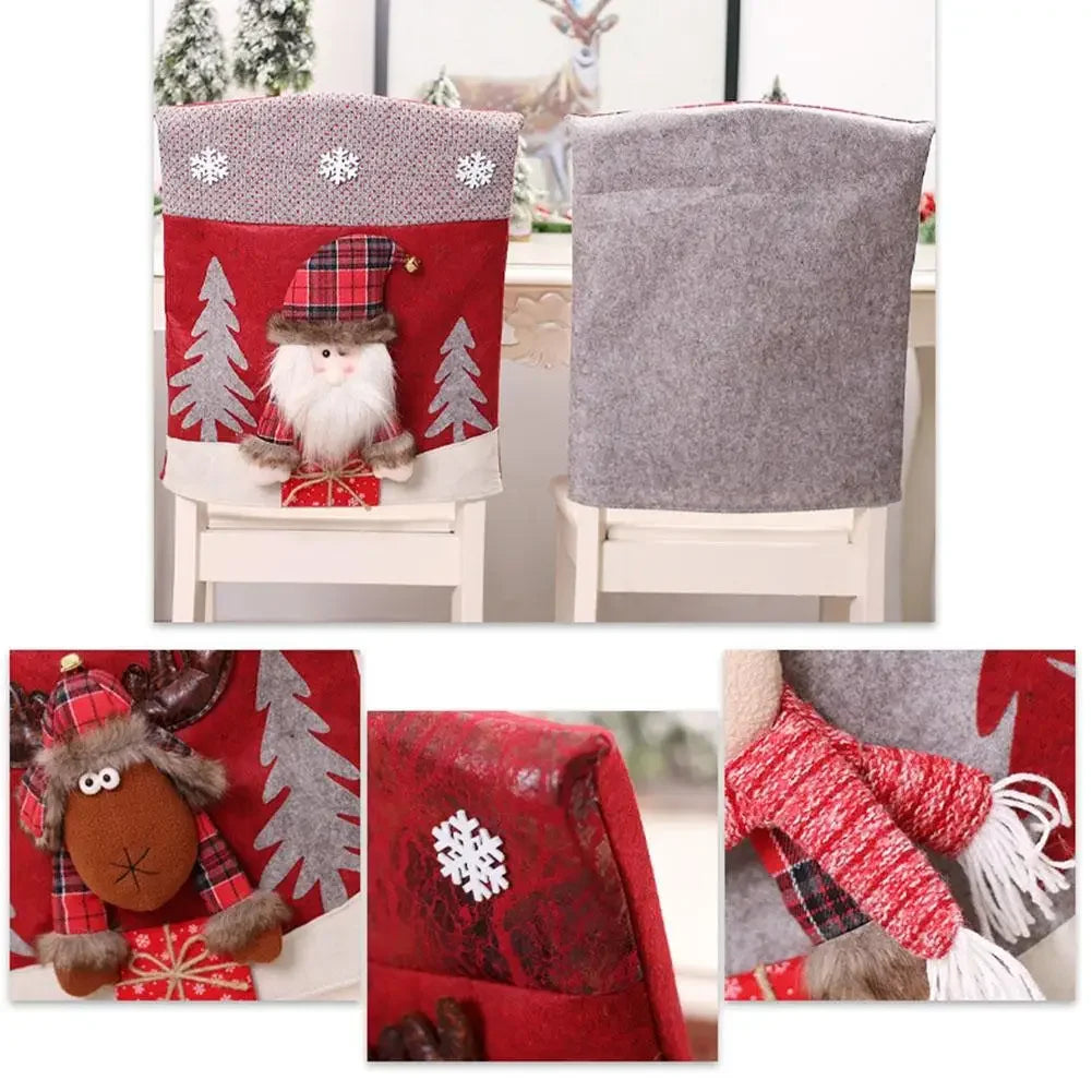 Reindeer Cover Christmas Chair Cover Christmas Celebrations Charming Designs Easy Application Family Dining For Dining Chairs Oasis Select