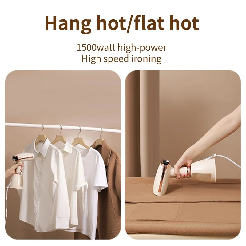 URGGU 1500W Handheld Garment Steamer – 280ml Portable Iron