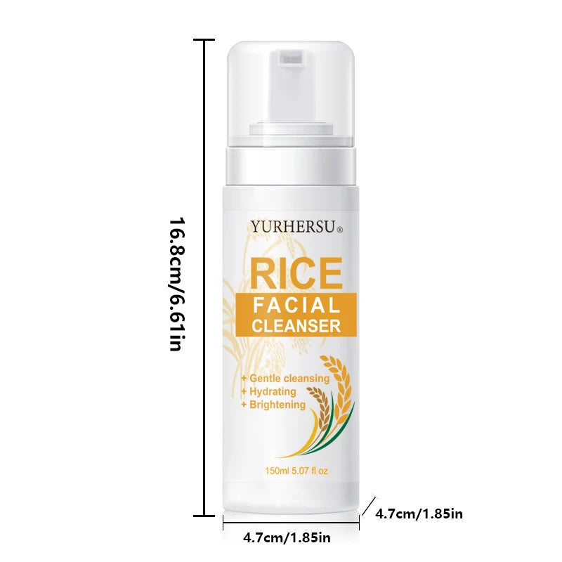 YURHERSU Rice Essence Facial Cleanser – Deep Clean & Hydrate Facial Cleanser Oasis Select