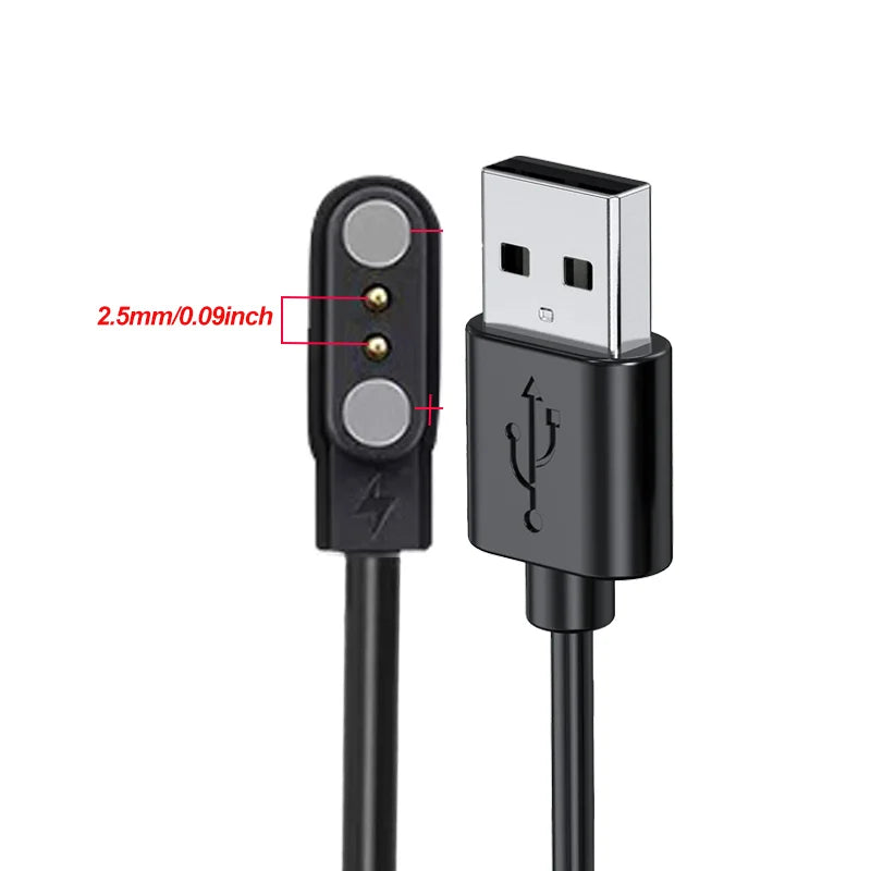 Magnetic USB Charger for Haylou LS01 LS02 HW12 HW16 Smartwatch Smartwatch Charger Cable Oasis Select