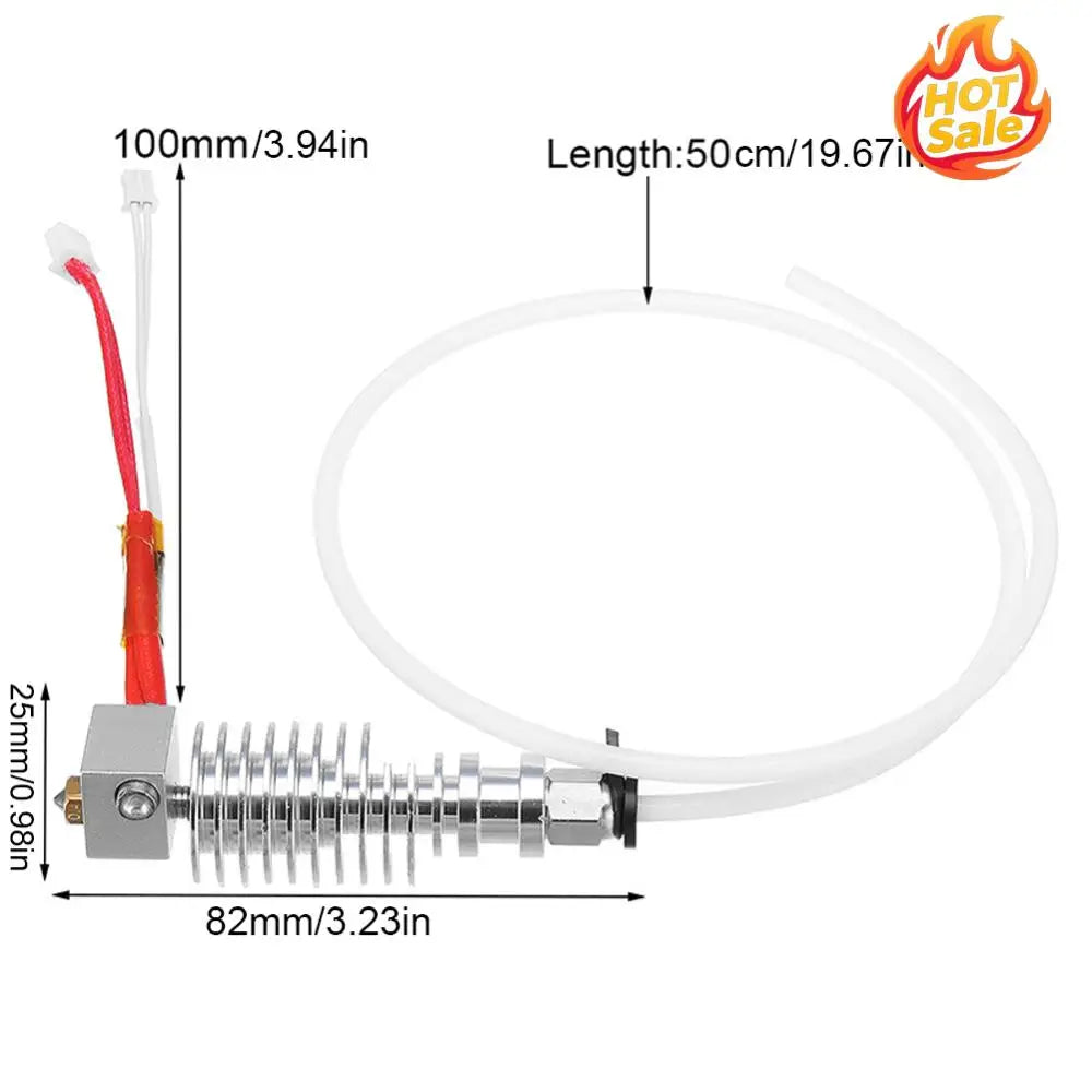 V5 J-head Printer Hotend Long Distance Head Extruder with Hotend Heat Sink 3D Printer Head for Anycubic I3 Mega Oasis Select